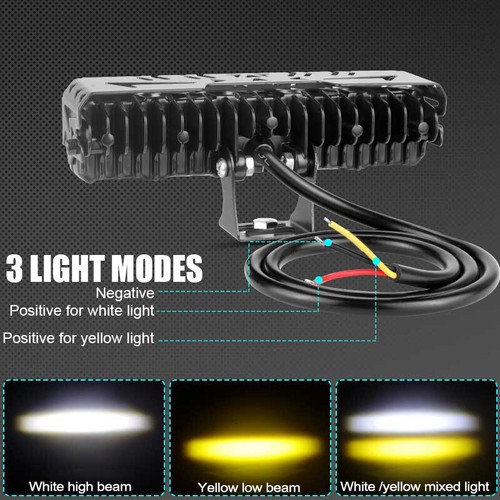12-80V 28W 5 Lens Motorcycle Spotlight Light LED Hi/Lo Beam Fog Lamp Universal - Picture 2 of 16