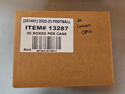 2022 PANINI CONTENDERS OPTIC FOOTBALL FACTORY SEALED 20 BOX HOBBY CASE NFL