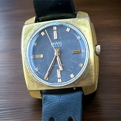 Vintage 1960s BWC SUISSE Men's Mechanical Wristwatch Swiss Made