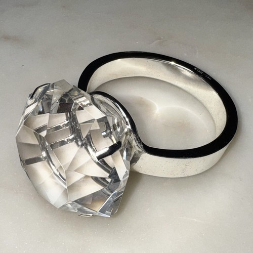 Godinger Shannon Crystal Faux Diamond Crystal Engagement Wedding Ring In Box - Picture 7 of 13