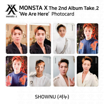 MONSTA X 2nd Album Take 2 We Are Here Official Photocard Shownu