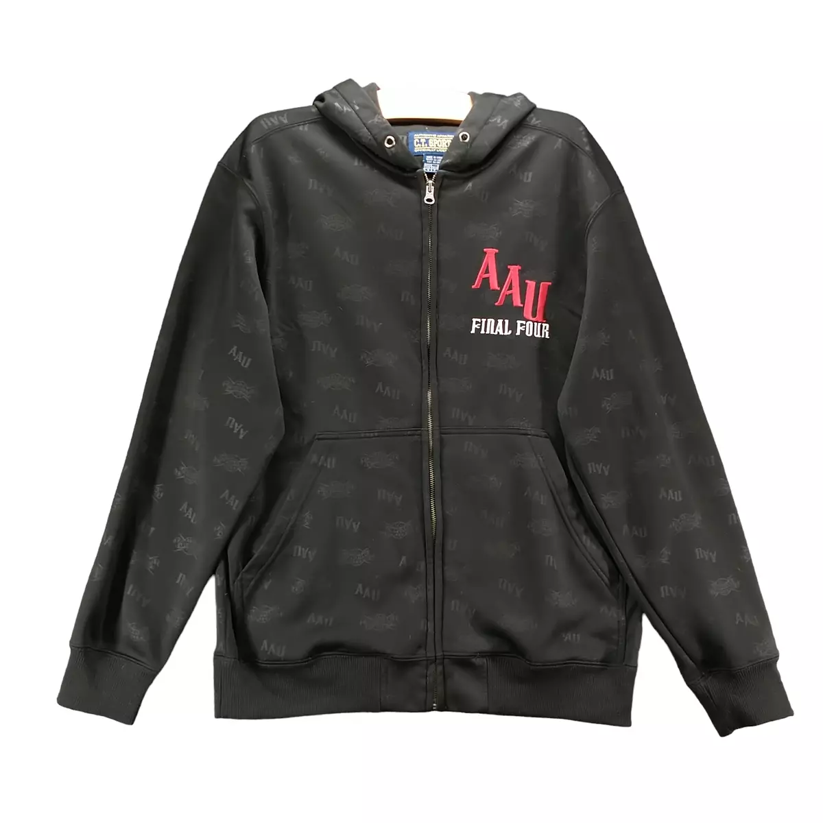 AAU | Hoodie S C.T. Four All Men\'s Sports Up Black Print Zip Final eBay Nationals Over