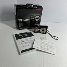 Sanyo VPC-S650 Digital Camera 6MP 3x Zoom w/ Box Manual Accessories For Parts