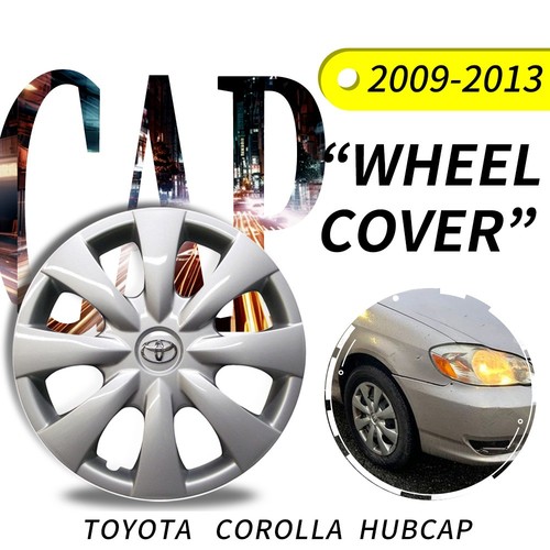 Set Of 4 Silver Hubcaps / Wheel Covers – 17