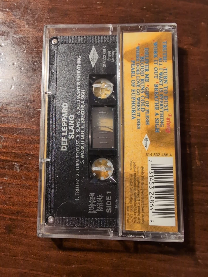 Def Leppard Slang Cassette Tape 1996 Mercury Canada - Image 2 of 4
