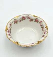 Haviland & Co. Limoges France Schleiger 975 Ramekin Pink Roses & Gold Trim RARE