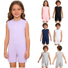 Girls Boys Adaptive Clothes Anti-Strip Autism Sensory Jumpsuit Romper Bodysuit