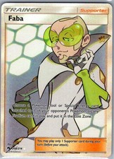 Faba (Full Art) 208/214 SM - Lost Thunder - Pokemon Card - NM on eBay
