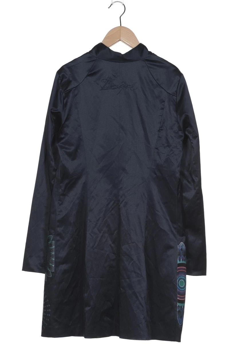 Desigual Mantel Damen Jacke Parka Gr. 36 Baumwolle Marineblau #3qoz04t