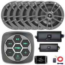 IBBTR19 Controller, 6x 6.5" 180W Speaker, 4CH Amp 2-Channel Amp,Splitter Kit