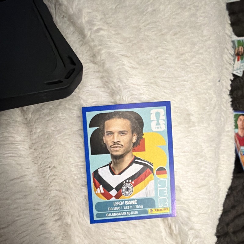 2026 Panini FIFA World Cup Stickers Leroy Sane #GER18 Blue Germany