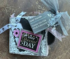 Handmade Wedding Mini Scrapbook Album  Our Special Day  Photo Memory Book