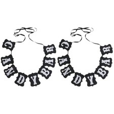  2 Pieces Wedding Decorations for Reception CANDY BAR Banner Paper