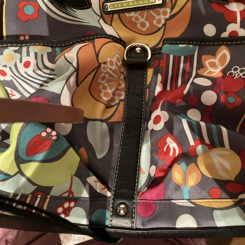 NICE! LILY BLOOM BLISS TOTE SHOULDER HANDBAG - Image 2 of 4