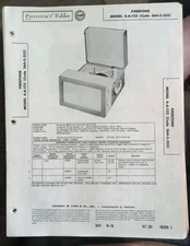 Original 1956 SAMS PHOTOFACT 333-5 Firestone Model 4-A-132 
