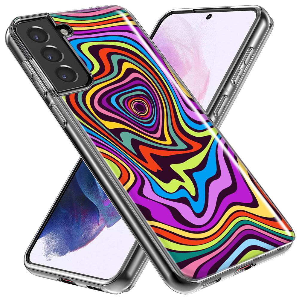 Mundaze Case for Samsung Galaxy S22 Ultra Psychedelic Colorful