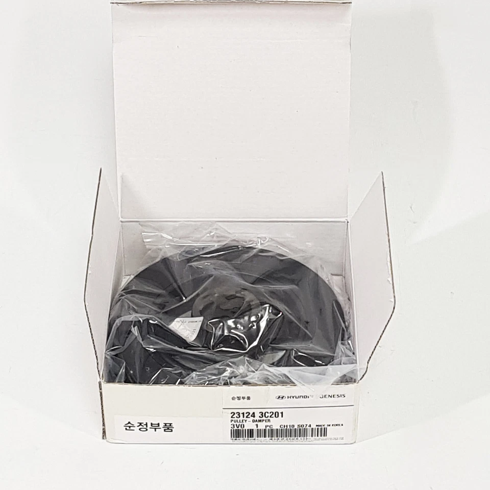 Amortiguador de polea de cigüeñal genuino 231243C201 para Santa FE Genesis Sedona Sorento Foto 3 de 4