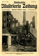 Riesenfeuer nach Mehlstaubexplorision im Magdeburg Titelblatt vom 28.7.1912