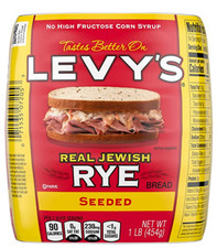 Levy's Real Jewish Rye Bread, SEEDED 16oz. Free Shipping! 