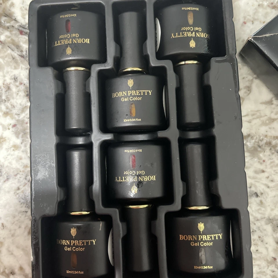 Born Pretty Professional Nail Art 3d Magnetic Aurora Series Set, 6 Bottles New - Image 2 of 2