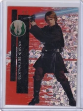 Topps 2016 Star Wars High Tek Red Orbit Diffractor 36 Anakin Skywalker 4/5
