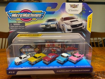 MICRO MACHINES #15 CADILLAC GENERATIONS SERIES 5 MICRO CITY SCENE CTS-V DEVILLE