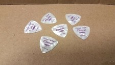 Lot of 6 Pickboy 0.75mm Vintage Pearl Classic Triangle Guitar Picks