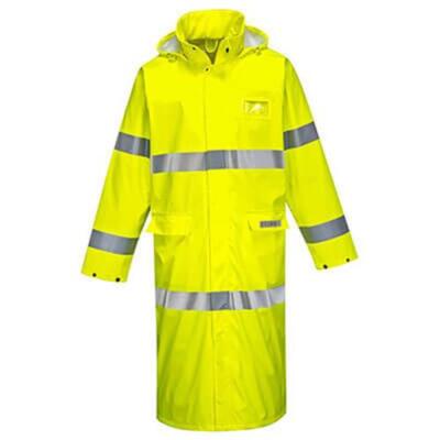 FR44YERL Portwest Sealtex Flame FR Hi-Vis Coat 50 Inch Yellow Large NEW