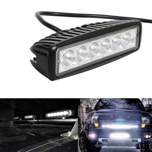 18W 6 LED Car LED Work Light DRL Spotlight Auto Offroad SUV Truck Headlights - Picture 7 of 8