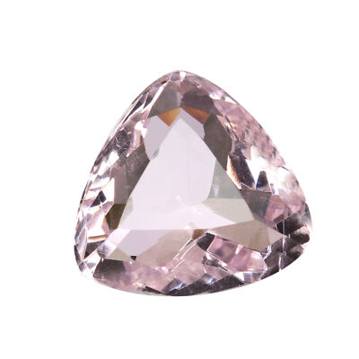 Light Pink 65 Carat Trillion Shape Topaz Lab Created Hydrothermal