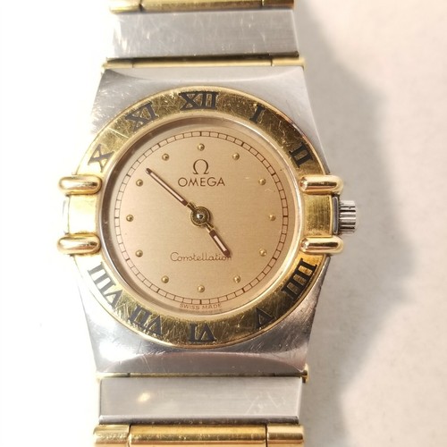half bar gold Dial Quartz Ladies Watch 