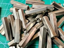 Lot 10pcs RAF Hex Threaded Stainless Steel Standoff, 4-40, 3/4", F-F, Female