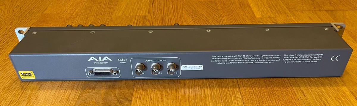 AJA KL-BOX 1Rack Unit External Breakout Box for KONA LHe AJA KL-BOX 1Rack Unit External Breakout Box for KONA LHe
