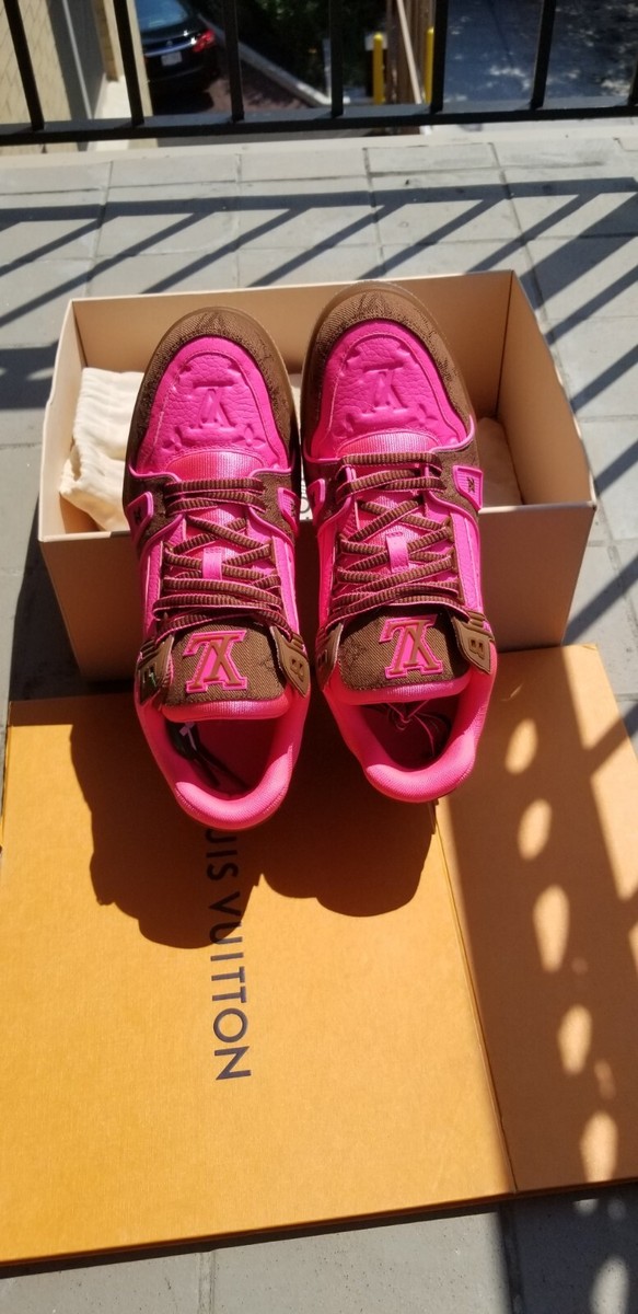 Louis Vuitton Trainer Pink/Brown Brand New Sz 8.5 / Sz 10 | eBay display picture 3