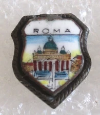 Vintage Rome, Italy Tourist Travel Souvenir Pin - Vatican City St. Peters