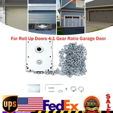 For Roll Up Doors 4:1 Gear Ratio Garage Door Chain Hoist Opener, Chain Hoist