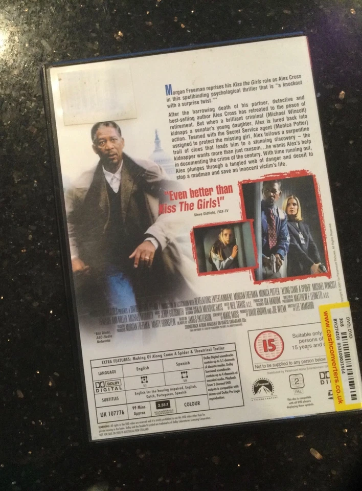 8 DVDs  Inc Along Came a Spider The Secret The Mummy Imitation Game Spy Game … - Image 4 of 4