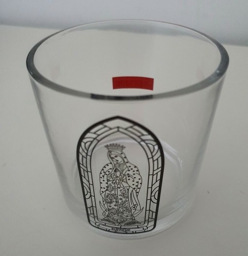 FW13 Supreme Koba Virgin Mary Bougie (Verre Seulement) Transparent Box Logo Rare - Photo 4 sur 8