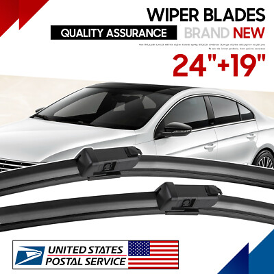 24''/19'' Clear Advantage Windshield Wiper Blades Replace For 13-17 Volkswagen CC