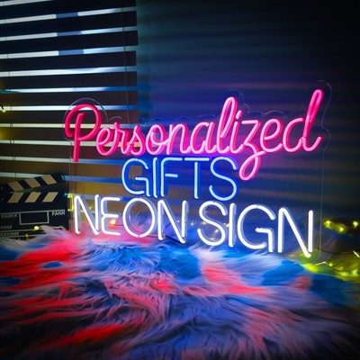 Personalized Neon Sign Custom LED Name Light Acrylic Wall Sign Home Décor Gift