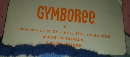New nwt Gymboree girls 2 pack india theme elephant ๐ size s shoe size 11 12 - Picture 2 of 2