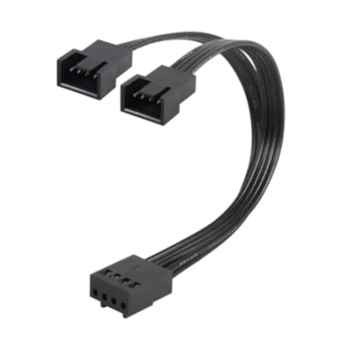 4Pin PWM Y Splitter Cable for Computer Fan 1 to 2 4Pins Connectors,10cm Cable