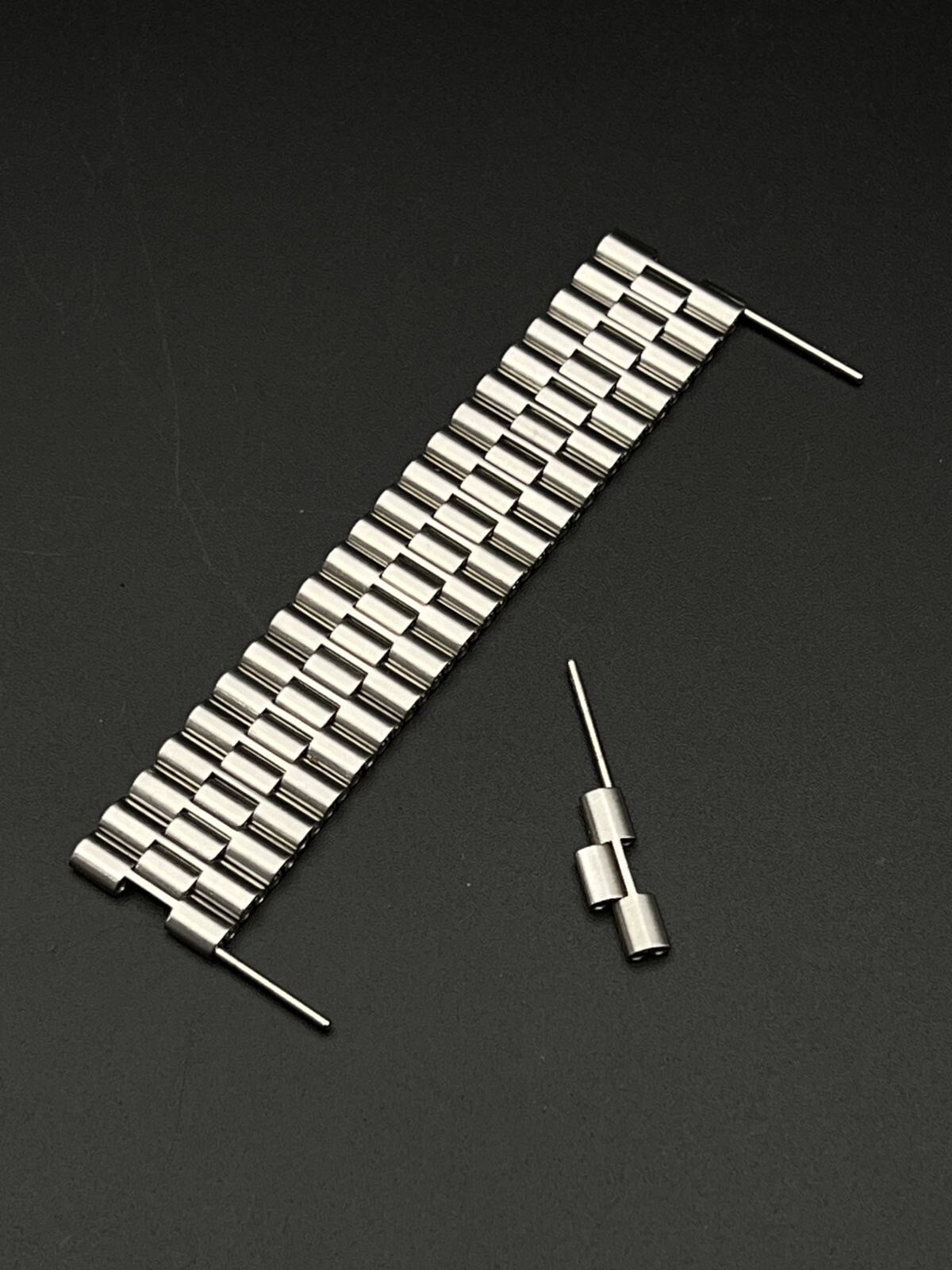 1 maillon de bracelet NSA 18mm 6mm satiné NOS Acier Homme