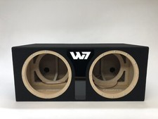 JL Audio 12w7 AE dual sealed sub box SPECIAL EDITION with black plexi logo