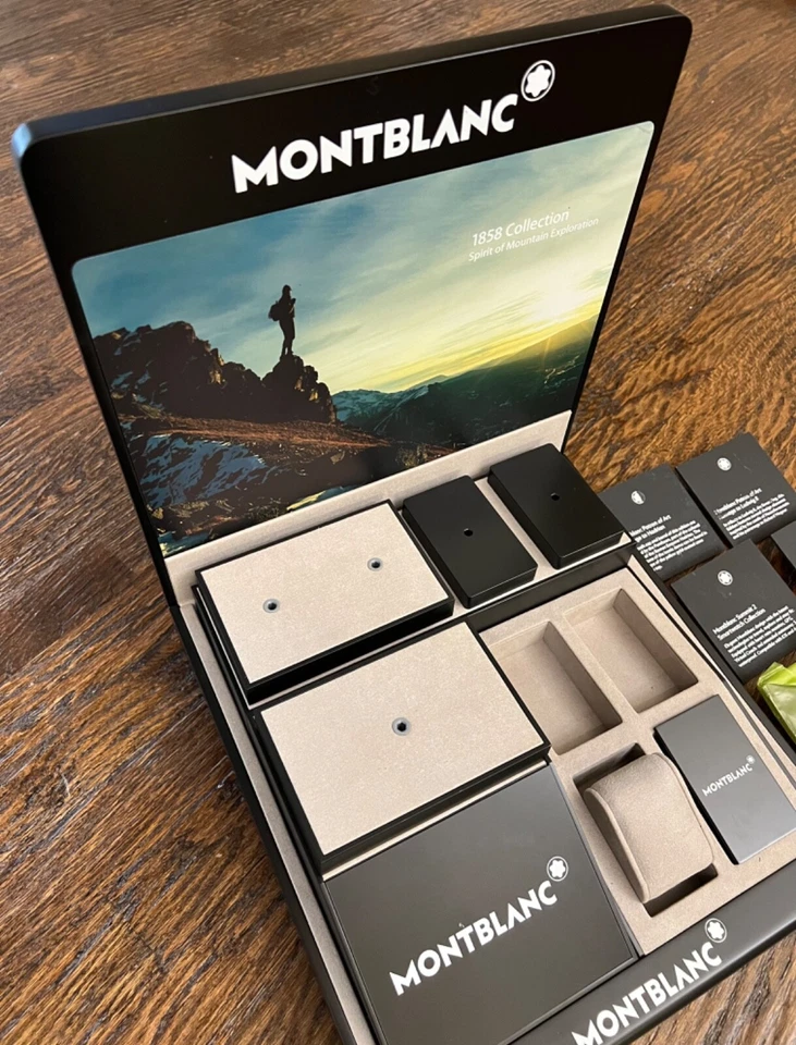AUTHENTIC MONTBLANC Retail Display Case Showcases for Watches Pens Signs RARE - Image 2 of 4