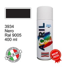 BOMBOLETTA AREXONS SPRAY 3934 Nero Ral 9005 SMALTO BASE ACRILICA - VERNICE AC...