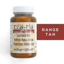  Eco-Flo Leather Dye 4.4 fl.oz. (132ml) Range Tan - FREE SHIPPING