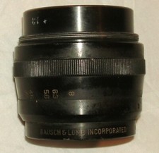 Vintage Lens Bausch  Lomb 8  " f4.5 1:1 MAG, for large format. Nice  Clean
