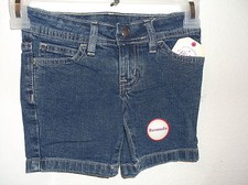 BRAND NEW GIRLS FADED GLORY MEDIUM WASH BLUE DENIM BERMUDA SHORTS