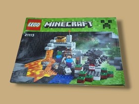 Retired 2014 Lego Minecraft (21113) The Cave Set Complete w/Manual!